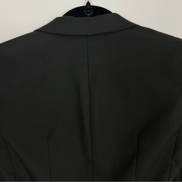H&M Womens Black Blazer Suit Jacket Single Button Fully Lined Size 2 - Picture 9 of 10